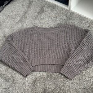 SHEIN Charcoal Knit Women's Sweater